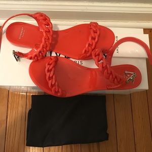Givenchy Orange Jellie Sandals